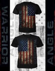 ☆阿Su倉庫☆WWE摔角 TNA Kurt Angle Full Flag T-Shirt ANGLE美國精神特別款
