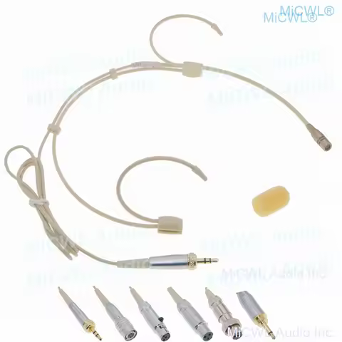 Best HSP6 Cardioid Headset Microphone for Sennheiser Shure MiPro AKG Audio-Technica Wireless Microph