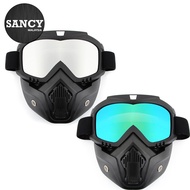 SANCY War Game Protection Face Mask Protective Airsoft Full Face Clear Lens Mask