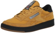 Reebok Men's Club C Revenge Vintage Sneaker, Retro Gold/Black/Neon Cherry, 9.5