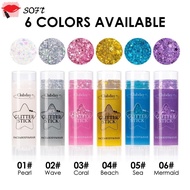 SOFTNESS Sequins Glitter Stick, Portable Body Glitter Sticks Glitter Cream, Gifts 6color Body Paint 
