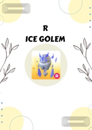 Adopt me Pet/ Ride Ice Golem (R)