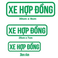 Set of 2 contract car stickers, easy and convenient to apply