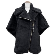 全新 △ Max Mara max款 23473613336 泰迪熊羊駝毛拉鍊外套斗篷 黑色 SM 碼 正品 義大利製 女款