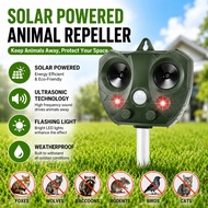 Outdoor Ultrasonic Bird and Rat Repeller, Waterproof Multi-frequency Solar Deterrent Device