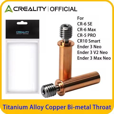 1/2PCS Creality CR6 SE/Ender 3 Titanium Alloy Copper Bi-Metal Throat, Throat Heatbreak for Ender 3 V