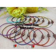 2mm wire bracelet with burnt staples