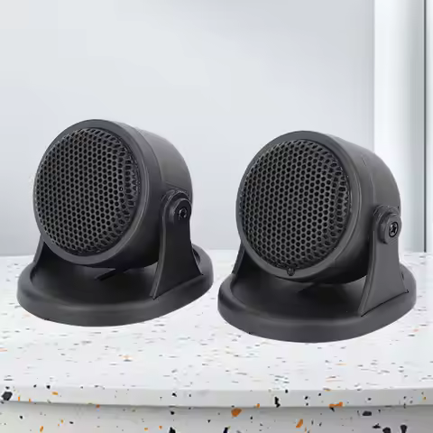 12V Mini Dome Tweeter 20W High Efficiency Car Speaker 45 Degree Adjustable Car Audio System Car Hi-F