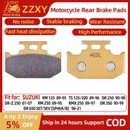 1 Pair Motorcycle Accessories Ceramic Fiber Rear Brake Pads For SUZUKI RM 125 89-95 TS 125/200 89-96