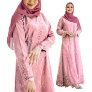 Gamis JUMBO Brukat Kekinian Model Terbaru 2024 Baju Brokat Gaun Modern Lebaran Mewah Anak Remaja Kas