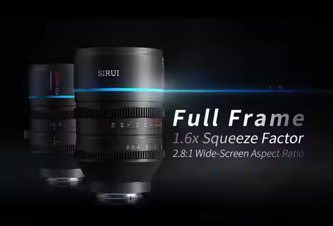 SIRUI Venus 50mm T2.9 1.6x Full-Frame Anamorphic Lens Cinema Lens for Canon RF for Sony E for Leica 