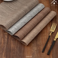 MUJI Style PVC Dining Placemat Heat Resistant Non Slip Waterproof Table Mat Kitchen Table Placemat M