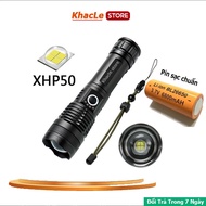 Đèn Pin Siêu Sáng T6 Nhôm Nguyên Khối Chống Nước Pin 18650 Đèn Pn Sạc Zoom X2000M