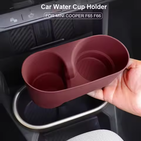 For Mini Cooper S F65 F66 Car Water Cup Holder Central Control Drinks Holder Silicone Storage Tray I
