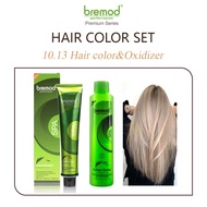 Bremod Hair Color 10.13 Ash Blonde (Set) With Oxidizing Cream 12%, 9% or 6%