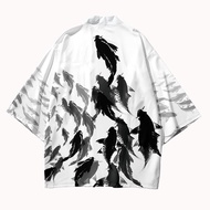 Áo Cardigan Kimono nam Nhật Bản Yukata harakuju trang phục Samurai Quần Áo Nhật Bản Châu Á Anime Kim