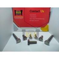 Ss 304 / Bolt M10x25 / Hex Bolt Stainless M10 Pitch 1.5 Keys 17