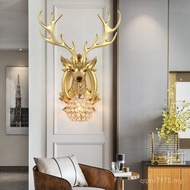 Money Wall Hanging Lamps Wall Lamp Holder Background Wall Deer Lamp Bedside Unique European Style St