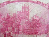 民國上海銀票-1914年(民國三年)交通銀行上海地名上海江海關英式大樓及黃浦江客運碼頭拾圓銀票(梁士詒簽發版本)