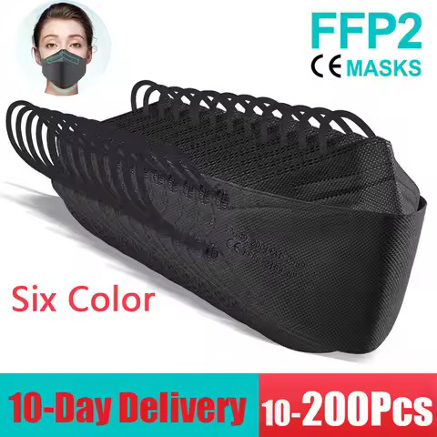 10 Days Delivery! Approved FFP2 Mask Hygienic Safety Dust Respirator Reusable Adult Face Masks FPP2 