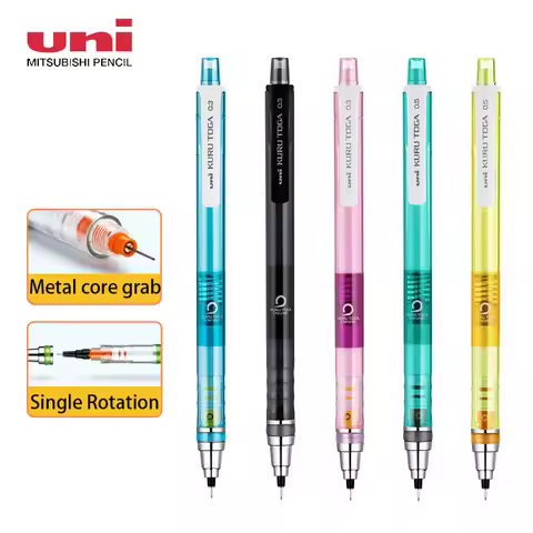 Uni Mechanical Pencil 450T Kuru Toga 0.5mm Lead Continuous Core Automatic Rotating lápices For Stude