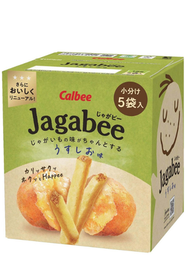 【日版】Jagabee 鹽味薯條盒裝 (一盒5包)(75g)