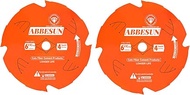 2 Pack 6-1/2 Inch 4T PCD Tip Hardie Fiber Cement Circular Saw Blade with 5/8-Inch DMK Arbor