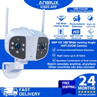 ANBIUX 180° Ultra-Wide Angle CCTV Wireless Outdoor Security Camera 8MP CCTV Camera CCTV 4K PTZ Camer
