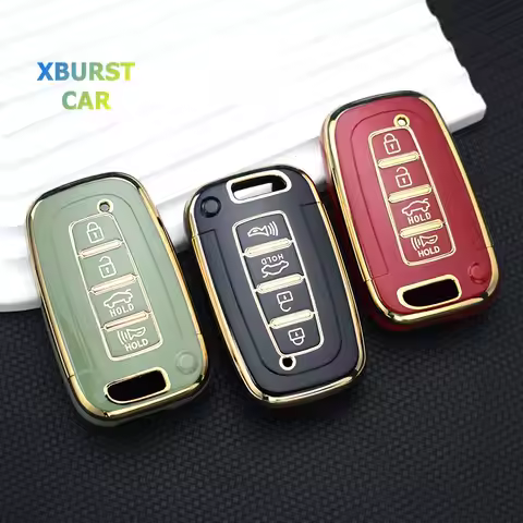 TPU Shell Fob Keychain Car Key Cover Case For Kia Forte Rio 3 K2 K3 K5 Sportage For Hyundai IX35 Son