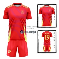 Spain HOME SPAIN JERSEY EURO League 2024-2025 FULL PRINTING PREMIUM FREE NAMESET