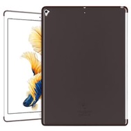 全城熱賣 - 適用於iPad Pro 12.9 (2017) 英寸透明TPU缺邊軟膠平板保護殼 (顏色：黑色)