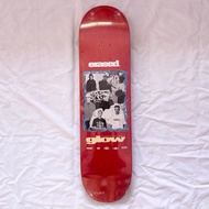 Erased “Glow Video Red” 8.0” x 31.4” Skateboard Deck