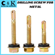[CK09] Self Drilling Screw For Metal Per Box 20mm, 25mm, 30mm, 40mm, 45mm, 50mm, 60mm 3/4" 2"