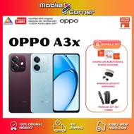 OPPO A3x (4GB/6GB RAM 128GB ROM) | 5100 mAh Battery | IP54 | Snapdragon 6s 4G Gen 1 | 🎁 Warranty und