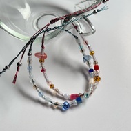 (B0H) Bohemian Drawstring Bracelet | Boho Bead Bracelet | Handmade Boho Rope Bracelet | Bohemian Sum