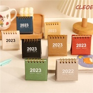 CLEOES Desk Calendar Office Supplies Solid Color Table Planner Organizer Desk Yearly Agenda Paper 2023 Calendar