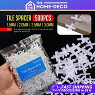 500PCS Tile Spacer 1.5mm 2.0mm 2.5mm 3.0mm Mosaic Tile White Tile Leveling System Gap Tool Cross Spa