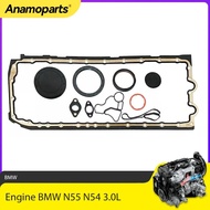 Engine Oil Pan Gasket Set w Oil Cooler Seal Fit 3.0 L For BMW M135i 335i 435i 535i X5 X6 N55 N54 3.0
