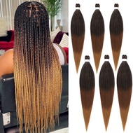 Pre stretched Braiding Hair 26 Inch Braiding Hair Extensions Hot Water Setting Synthetic Hair Pre St