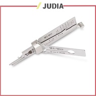 JUDIA Lishi อุปกรณ์ช่างกุญแจแบบ2 in 1 M1 MS2สำหรับล็อคประตูบ้าน