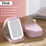 Smart LED Cosmetic Mirror mirror Dressing makeup box Jewellery Box Organizer Cosmetic Mirror
