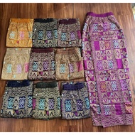 KAMEN JADI BORDIR STRAIT MOTIF TUMPAL PERTIWI DAN MOTIF SONGKET JEMBRANA ROK SONGKET STRAIT ROK BALI