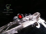 晶晶工坊*Love2hm【羽翼】石榴石 s925活口純銀戒指