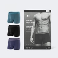 ELGINI E16315 Seluar Dalam Boxer Micro Modal Lelaki M-3XL | Men’s Micro Modal Boxer Brief
