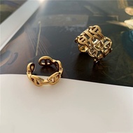 Copper Alloy Ring Pig Nose Full Diamond Open Ring Women's Pair Ring Niche Design Fashion Plain Ring 