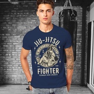 🔥PROMOSI HEBAT🔥Baju Jiu-Jutsu Fighter Tshirt Cotton T Shirt Tee Men Women Unisex Baju Lelaki Wanita Perempuan