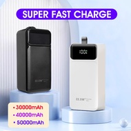 HXR 22.5w Fast Charging Power bank 30000mAh 40000mAh 50000mAh HD Digital Display Outdoor Travel Larg