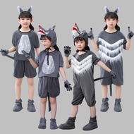Children Animal Costume Sheep Performance Costume Wolf Japanese Sheep Skirt Dance Costume Big Gray W