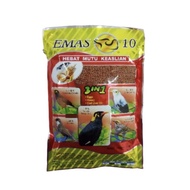 EMAS 10 3 in 1 BIRD FEED 400G / MAKANAN BURUNG (MURAI BATU, TIONG MAS-PACKET MERAH)