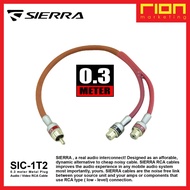 SIERRA SIC-1T2 : 0.3 meter Length RCA Interconnect Cable For Car Audio or Home Audio. [ RION MARKETI